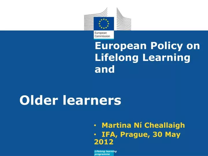 european policy on lifelong learning and