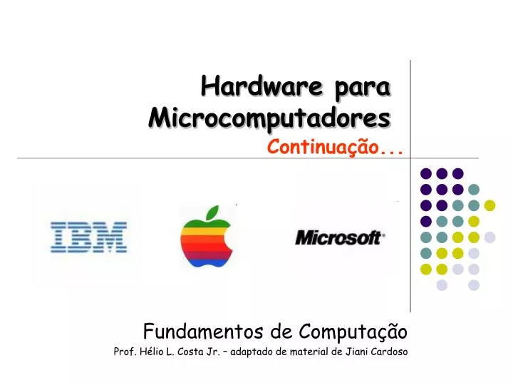 hardware para microcomputadores