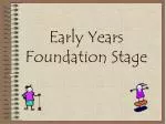 Early Years Foundation Stage - slide 1