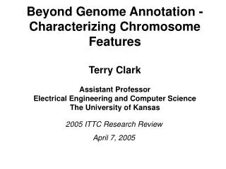 2005 ITTC Research Review April 7, 2005