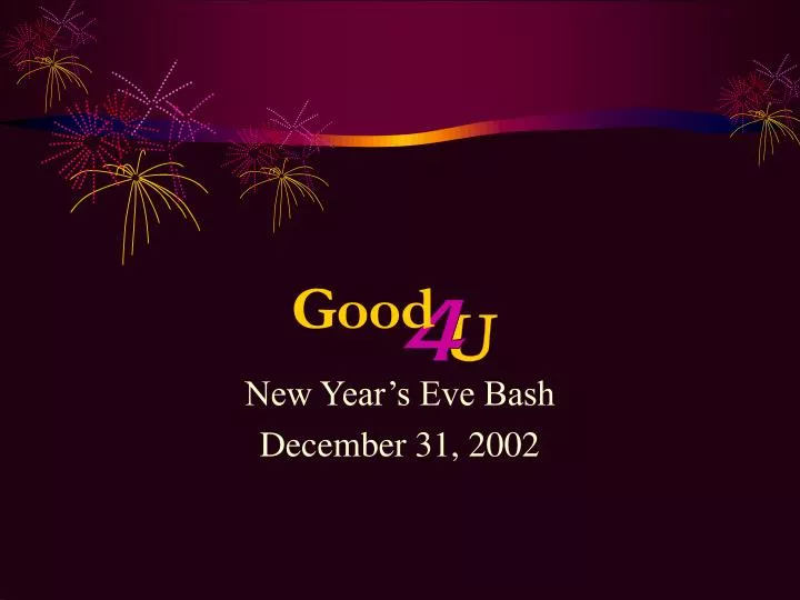 new year s eve bash december 31 2002