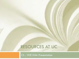 Resources AT UC