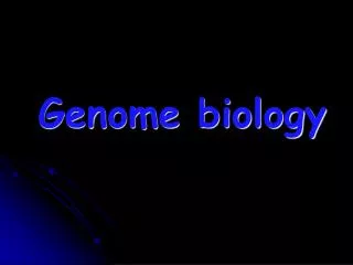 Genome biology