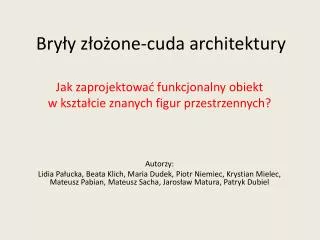 bry y z o one cuda architektury