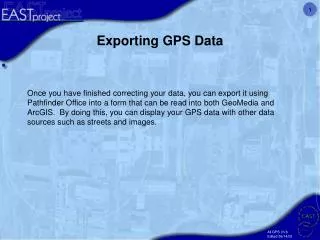 Exporting GPS Data