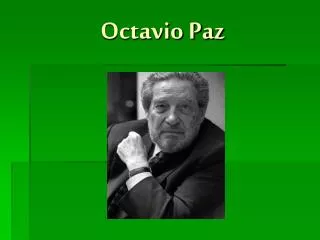 octavio paz