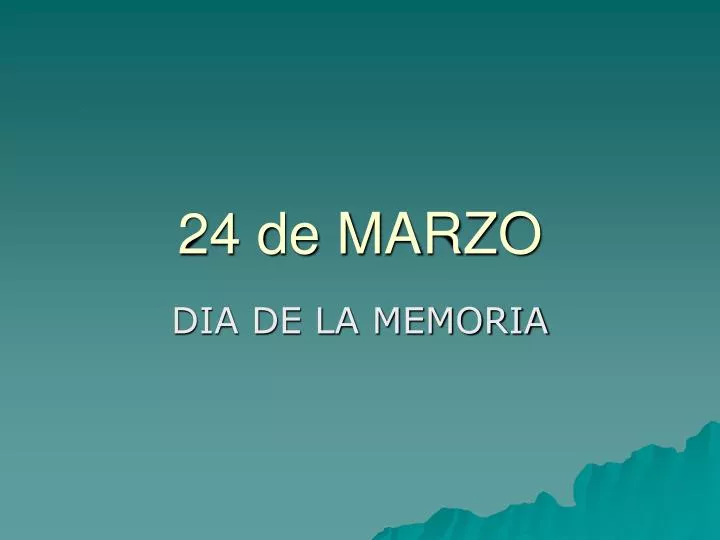 24 de marzo