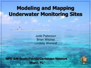 Modeling and Mapping Underwater Monitoring Sites