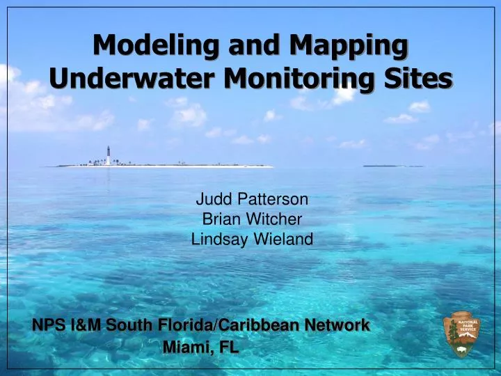 modeling and mapping underwater monitoring sites
