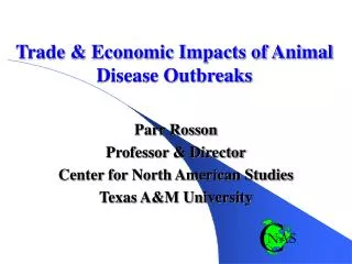 Trade &amp; Economic Impacts of Animal Disease Outbreaks