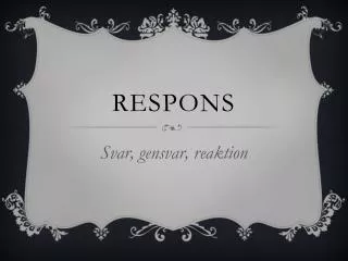 respons