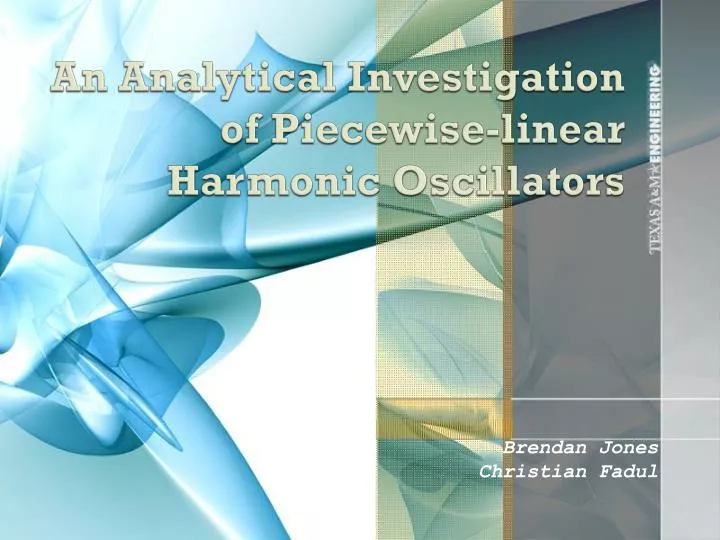an analytical investigation of piecewise linear harmonic oscillators