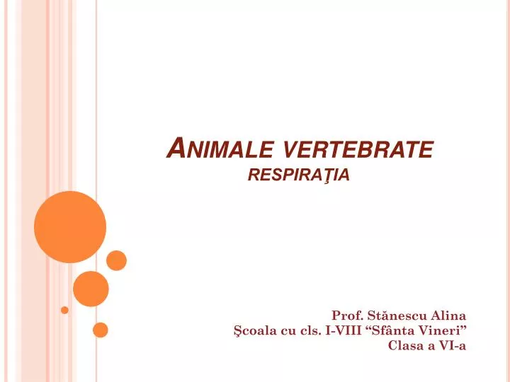 animale vertebrate respira ia