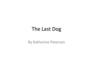 The Last Dog