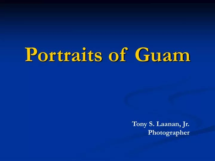 portraits of guam