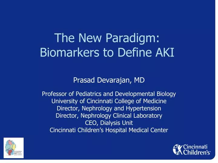 the new paradigm biomarkers to define aki