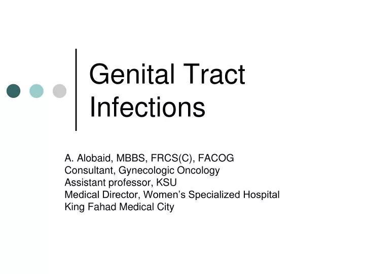 genital tract infections