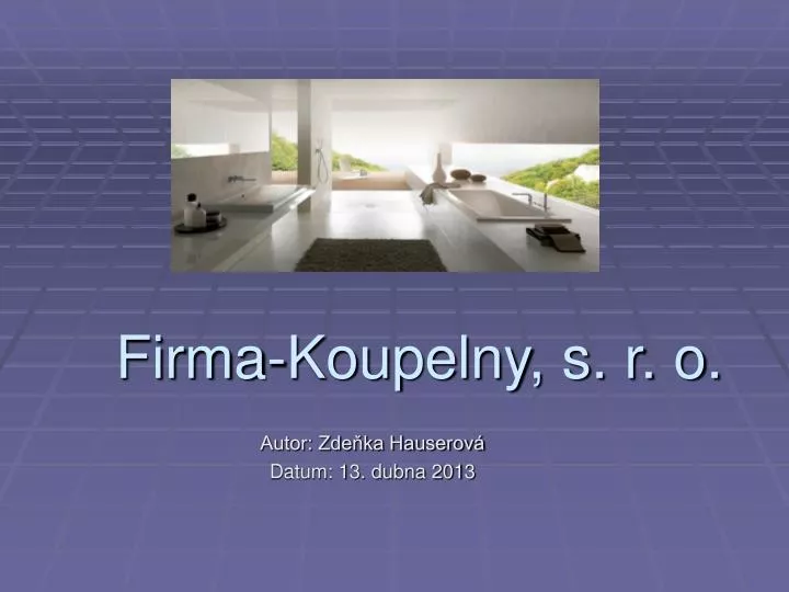 firma koupelny s r o