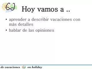 hoy vamos a