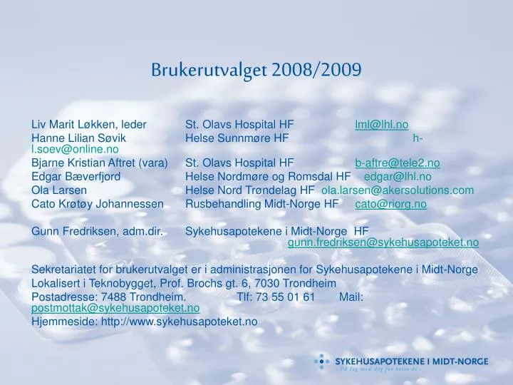 brukerutvalget 2008 2009