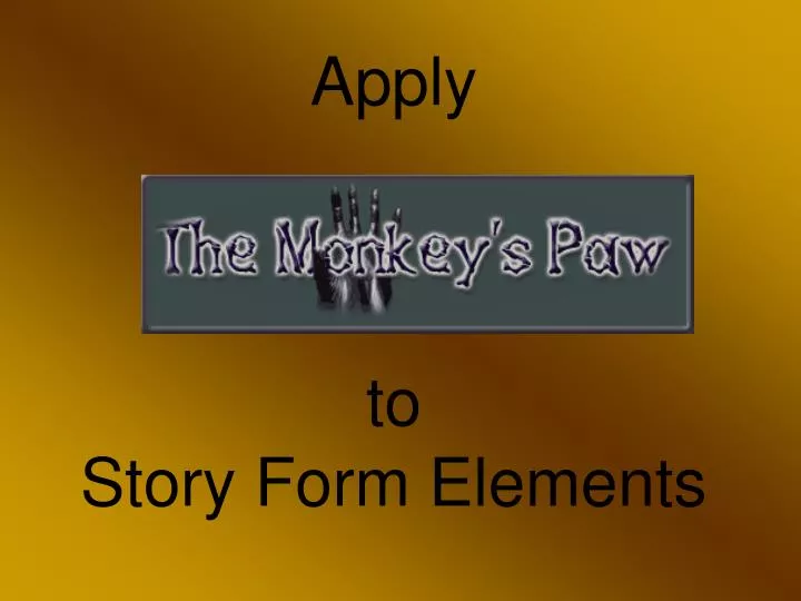 apply to story form elements