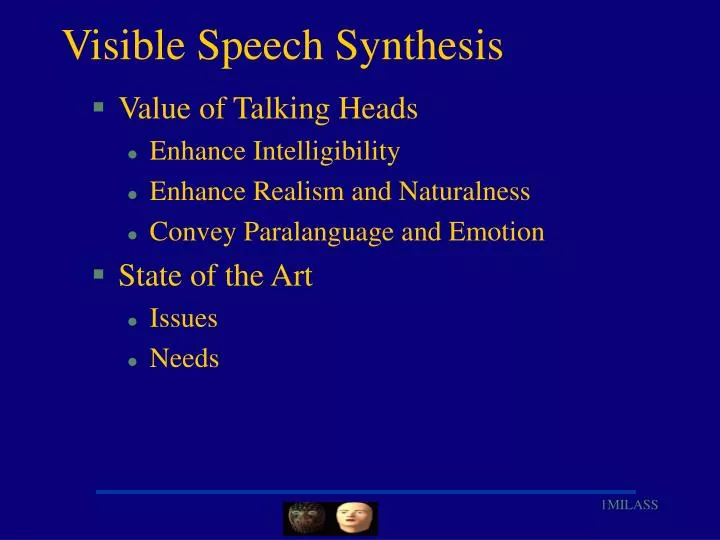 visible speech synthesis