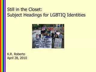 Still in the Closet: Subject Headings for LGBTIQ Identities