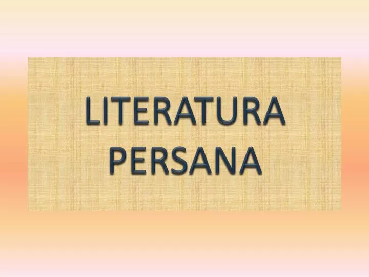literatura persana