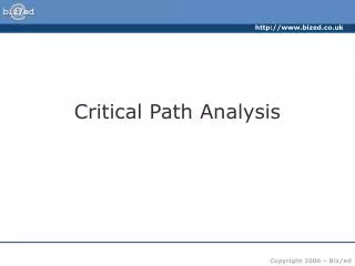 critical path analysis