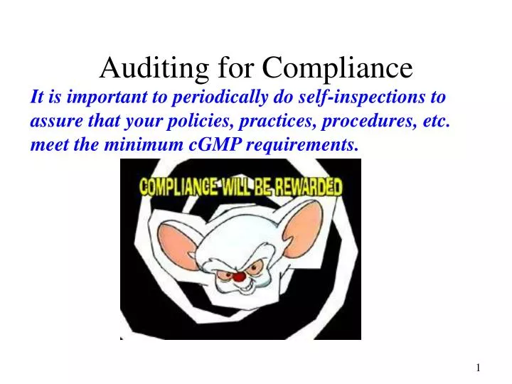 auditing for compliance