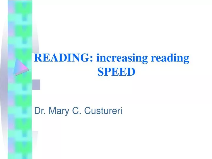 reading increasing reading speed