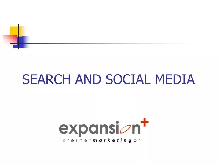 search and social media
