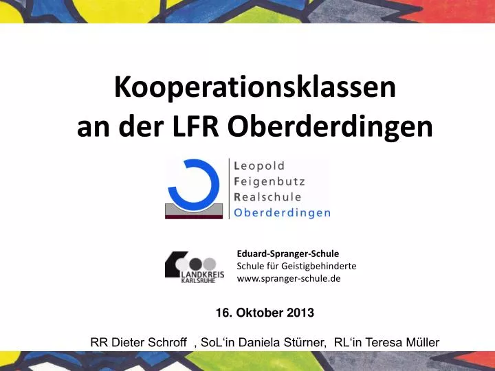 kooperationsklassen an der lfr oberderdingen