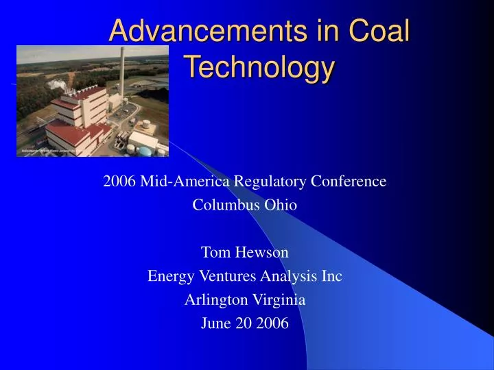 advancements in coal technology
