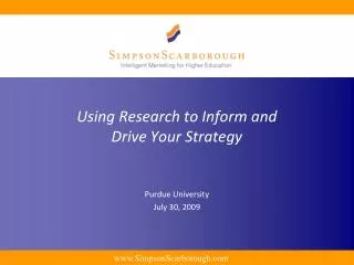Using Research to Inform and Drive Your Strategy