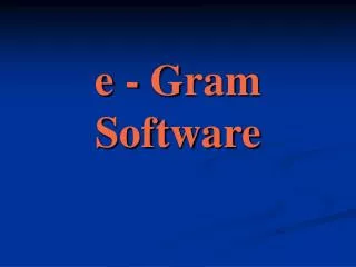 e - Gram Software