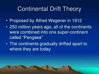 Continental Drift Theory