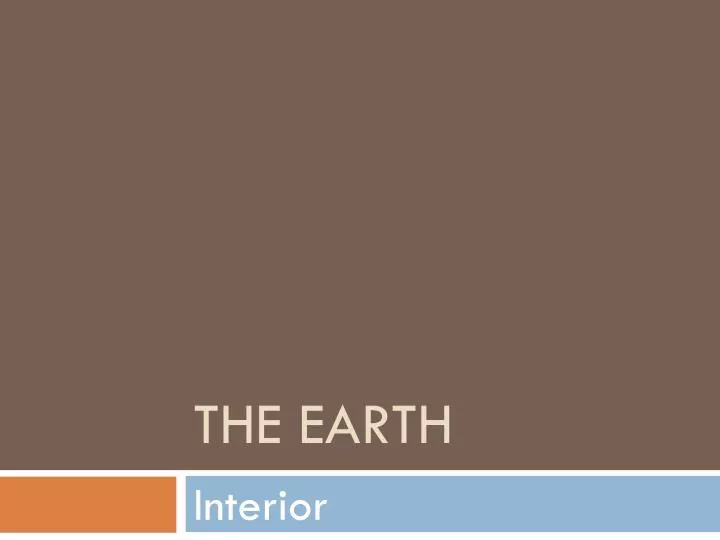 the earth