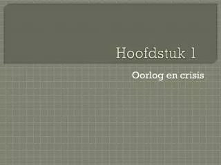 hoofdstuk 1
