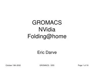GROMACS NVidia Folding@home