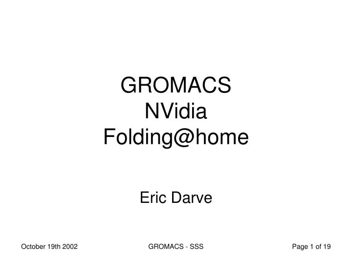 gromacs nvidia folding@home
