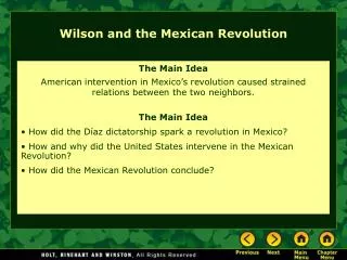 Wilson and the Mexican Revolution