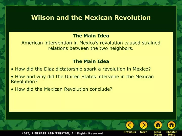 wilson and the mexican revolution
