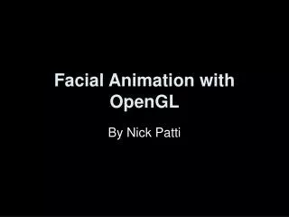 Facial Animation with OpenGL