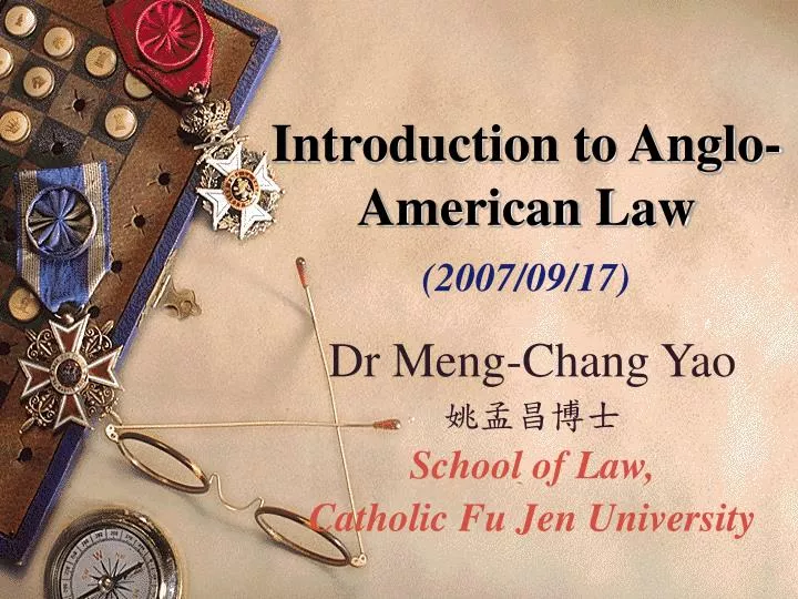 introduction to anglo american law 2007 09 17