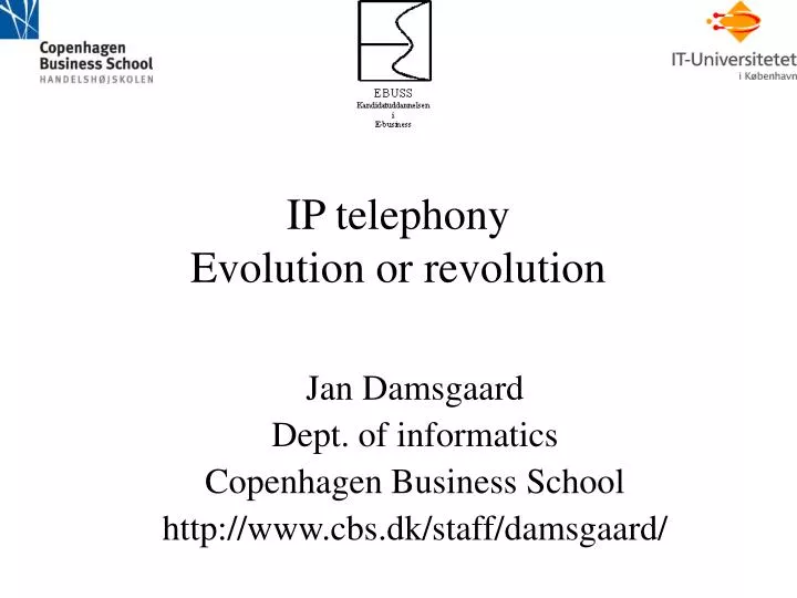 ip telephony evolution or revolution