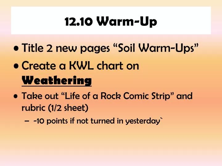 12 10 warm up