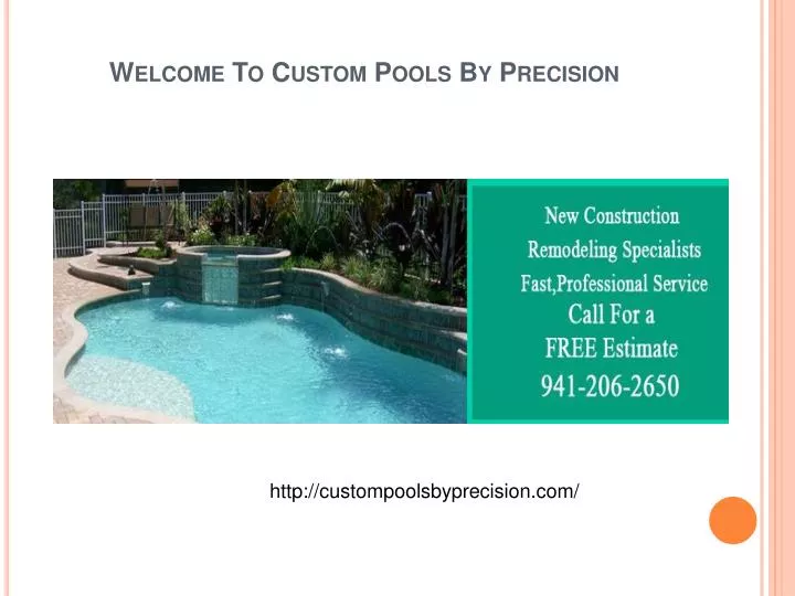 welcome to custom pools by precision