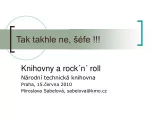 tak takhle ne fe