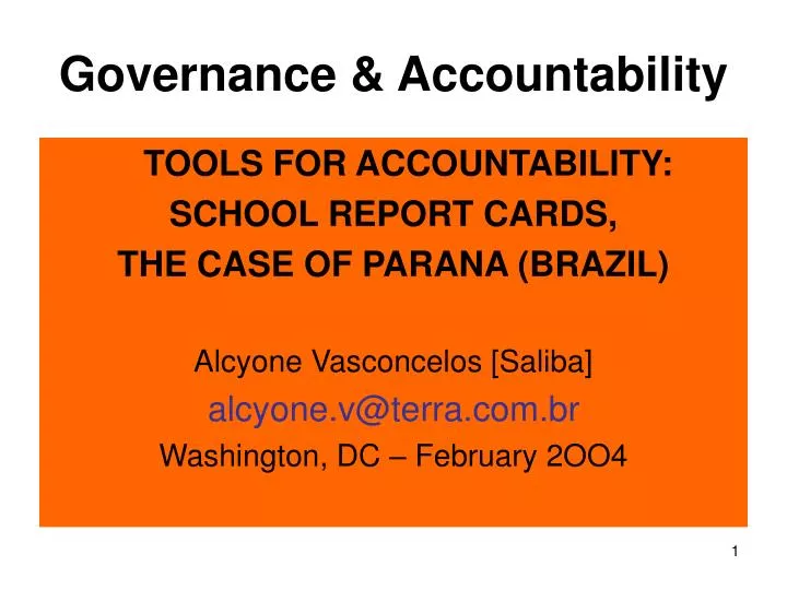 governance accountability